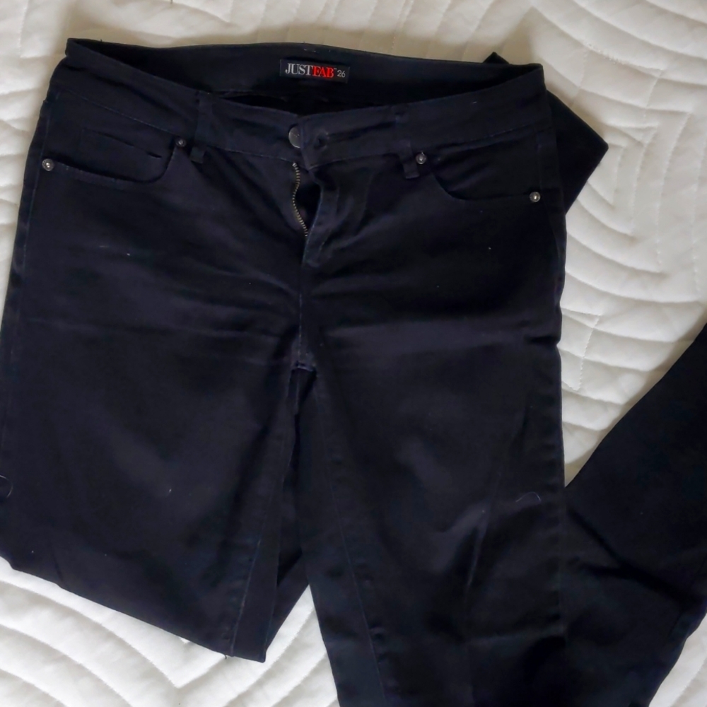 JustFab Black Skinny Denim